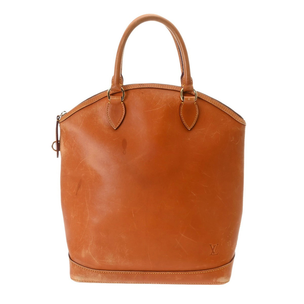 LOUIS VUITTON Nomade Lockit Tote Brown Leather Handbag